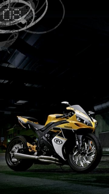 Картинка с изображением мотоцикла Yamaha R1 для смартфона нокиа 5800